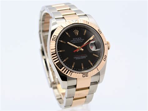 rolex turn o graph rose gold